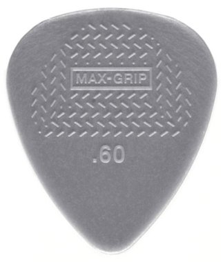Dunlop Max-Grip Nylon .60mm Light Gray, One Pick