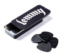 Dunlop Motorhead MHPT02 Lemmy Pick Tin, 1.14 Black Nylon, 6 picks