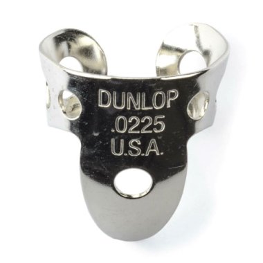 Dunlop Nickel Silver Finger Pick .0225in, One Pick