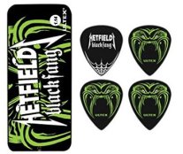 Dunlop PH112T114 James Hetfield Black Fang Pick Tin, 6 Picks