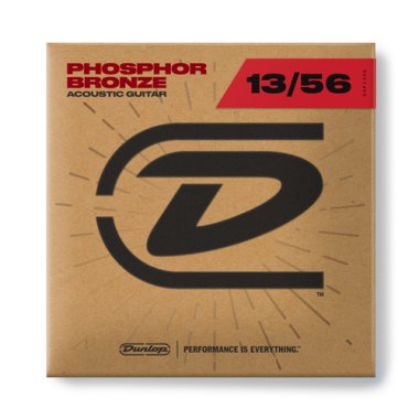 Dunlop Phosphor Bronze Acoustic Guitar Strings, 13-56
