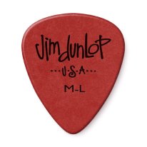Dunlop Polys Medium-Light Red, One Pick