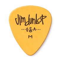 Dunlop Polys Medium Pick, Yellow, One Pick