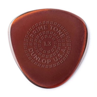 Dunlop Primetone Semi Round Grip Guitar Pick 1.3 mm Burgundy, One Pick