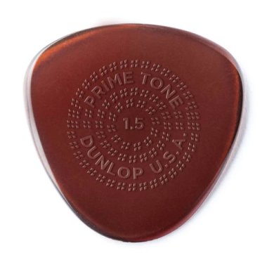 Dunlop Primetone Semi Round Grip Guitar Pick 1.5 mm Burgundy, One Pick
