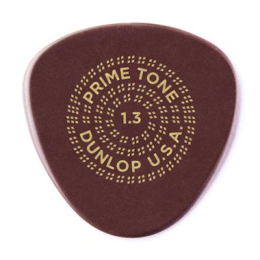 Dunlop Primetone Semi Round Smooth Guitar Pick 1.3 mm Burgundy, One Pick