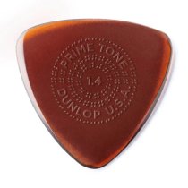 Dunlop Primetone Small Triangle Grip Guitar Pick 1.4mm Burgundy, One Pick