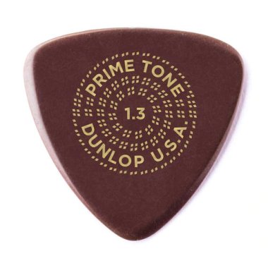 Dunlop Primetone Small Triangle Smooth Guitar Pick 1.3mm Burgundy, One Pick
