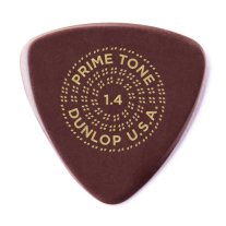 Dunlop Primetone Small Triangle Smooth Guitar Pick 1.4mm Burgundy, One Pick