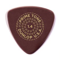 Dunlop Primetone Small Triangle Smooth Guitar Pick 1.4mm Burgundy, One Pick