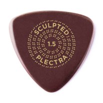 Dunlop PrimeTone Small Triangle Smooth Guitar Pick 1.5mm Burgundy, One Pick