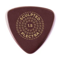 Dunlop PrimeTone Small Triangle Smooth Guitar Pick 1.5mm Burgundy, One Pick