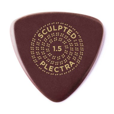 Dunlop PrimeTone Small Triangle Smooth Guitar Pick 1.5mm Burgundy, One Pick