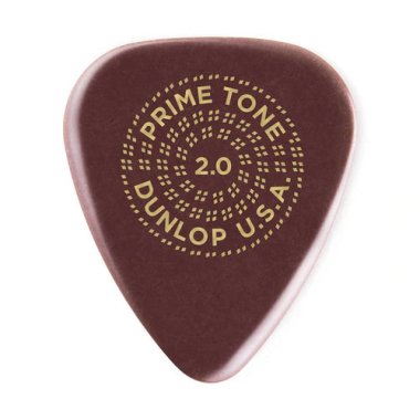 Dunlop Primetone Standard Smooth Pick 2.0 mm Burgundy, One Pick