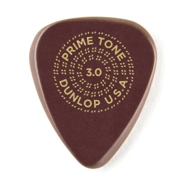 Dunlop Primetone Standard Smooth Pick 3.0 mm Burgundy, One Pick