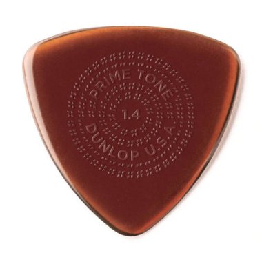 Dunlop PrimeTone Triangle Grip Guitar Pick 1.4mm Burgundy, One Pick