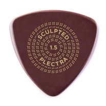 Dunlop PrimeTone Triangle Smooth Guitar Pick 1.5mm Burgundy, One Pick