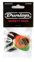 Dunlop PVP112 Acoustic Pick Variety Pack, 12 Picks