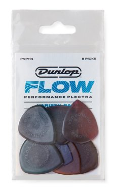 Dunlop PVP114 Flow Pick Variety Pack, 8 Picks