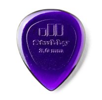 Dunlop Stubby Jazz Pick 3.0 mm Purple, One Pick