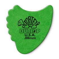 Dunlop Tortex Fin .88mm, Green, One Pick