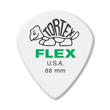 Dunlop Tortex Flex Jazz III 0.88 mm Green, One Pick