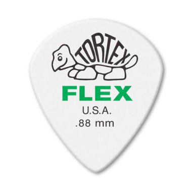 Dunlop Tortex Flex Jazz III XL 0.88 mm Green, One Pick