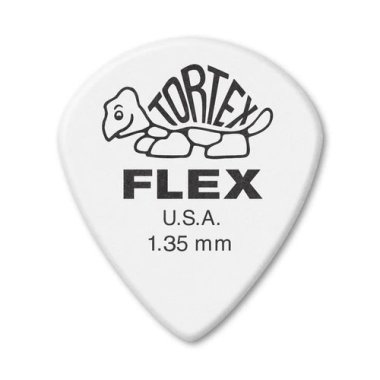 Dunlop Tortex Flex Jazz III XL 1.35 mm Black, One Pick