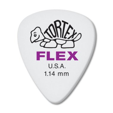 Dunlop Tortex Flex Standard Pick 1.14 mm Purple, One Pick