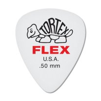 Dunlop Tortex Flex Standard Pick .50 mm Red, One Pick