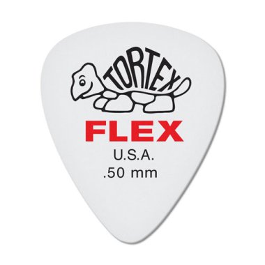 Dunlop Tortex Flex Standard Pick .50 mm Red, One Pick