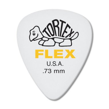 Dunlop Tortex Flex Standard Pick .73 mm Yellow, One Pick