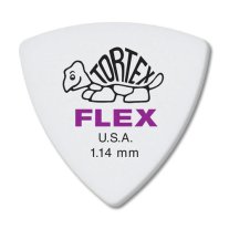 Dunlop Tortex Flex Triangle Pick 1.14 mm Purple, One Pick