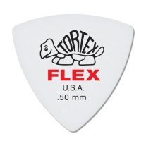 Dunlop Tortex Flex Triangle Pick .50 mm Red, One Pick