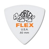 Dunlop Tortex Flex Triangle Pick .60 mm Orange, One Pick