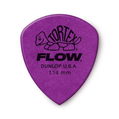 Dunlop Tortex Flow Pick 1.14mm Purple, One Pick