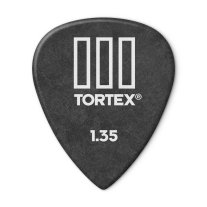 Dunlop Tortex III 1.35 mm Black Tortex 3, One pick