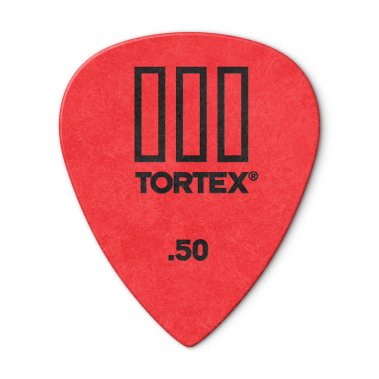 Dunlop Tortex III .50 mm Red Tortex 3, One pick