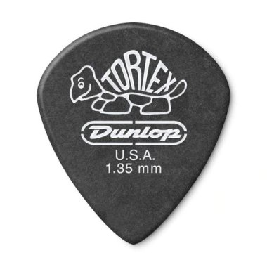 Dunlop Tortex Pitch Black Jazz III Pick 1.35 mm, One Pick
