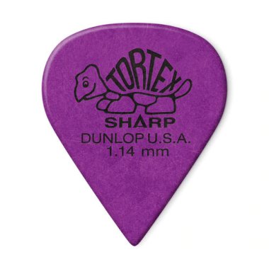 Dunlop Tortex Sharp Pick 1.14 mm Purple, One Pick