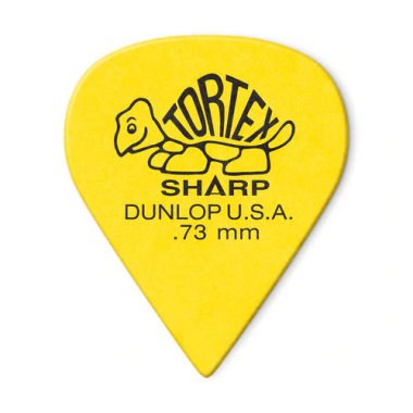 Dunlop Tortex Sharp Pick .73 mm Yellow, One Pick