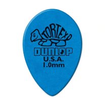 Dunlop Tortex Small Teardrop Pick 1.0 mm Blue, One Pick
