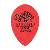 Dunlop Tortex Small Teardrop Pick .50 mm Red, One Pick