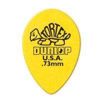 Dunlop Tortex Small Teardrop Pick .73 mm Yellow, One Pick