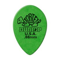 Dunlop Tortex Small Teardrop Pick .88 mm Green, One Pick