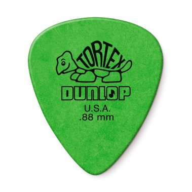 Dunlop Tortex Standard Pick .88 mm Green, One Pick
