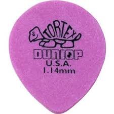 Dunlop Tortex Tear Drop 1.14mm Purple, One Pick
