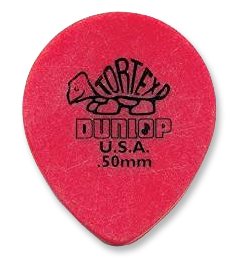 Dunlop Tortex Tear Drop .50mm Red, One Pick