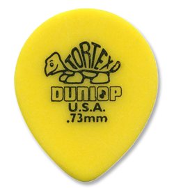 Dunlop Tortex Tear Drop .73mm Yellow, One Pick