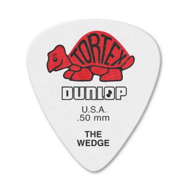 Dunlop Tortex Wedge Pick .50 mm Red, One Pick